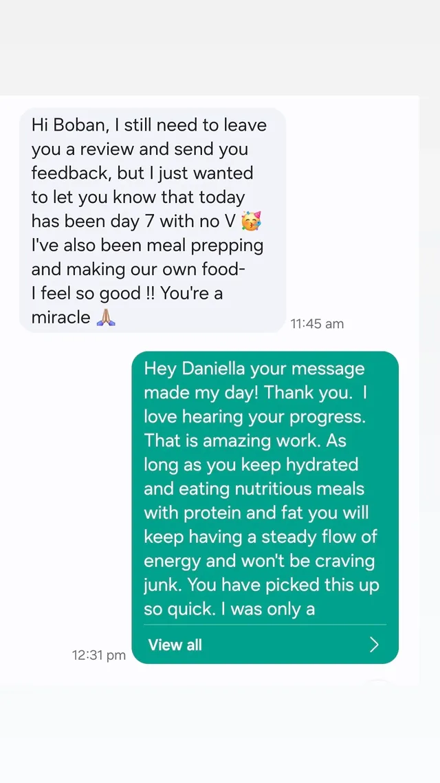 Client testimonial