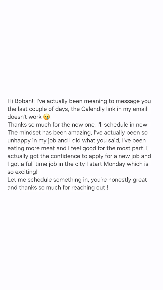 Client testimonial
